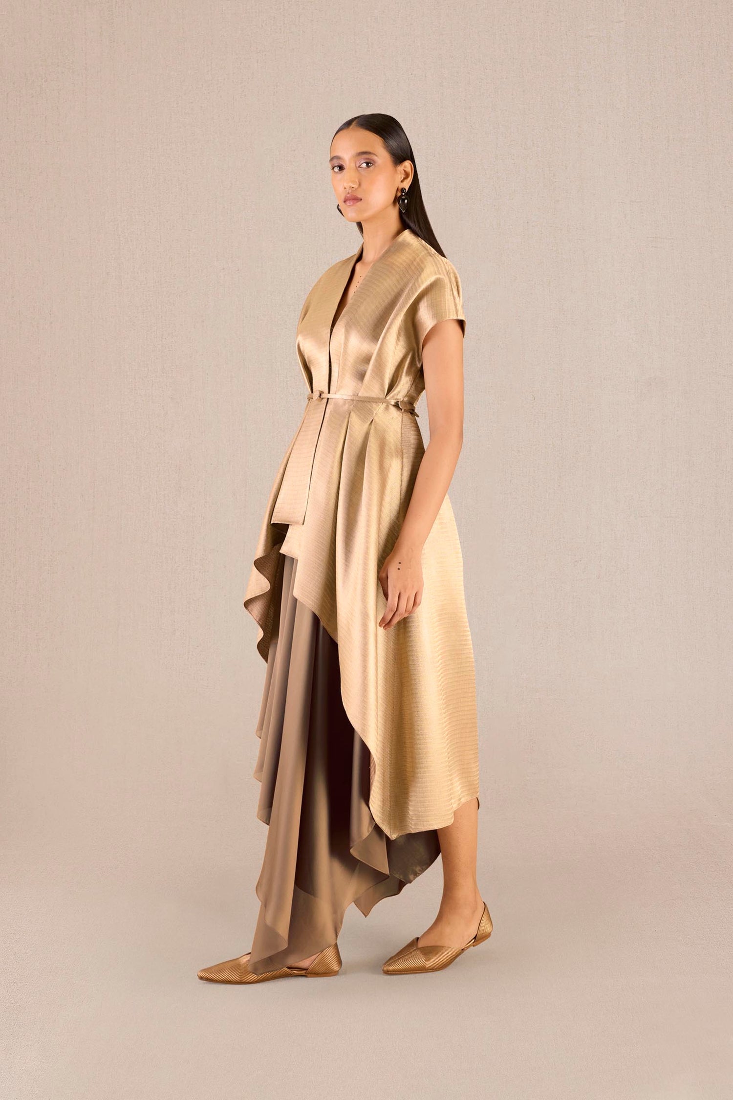 Brocade Amra Jacket Set – Metallics