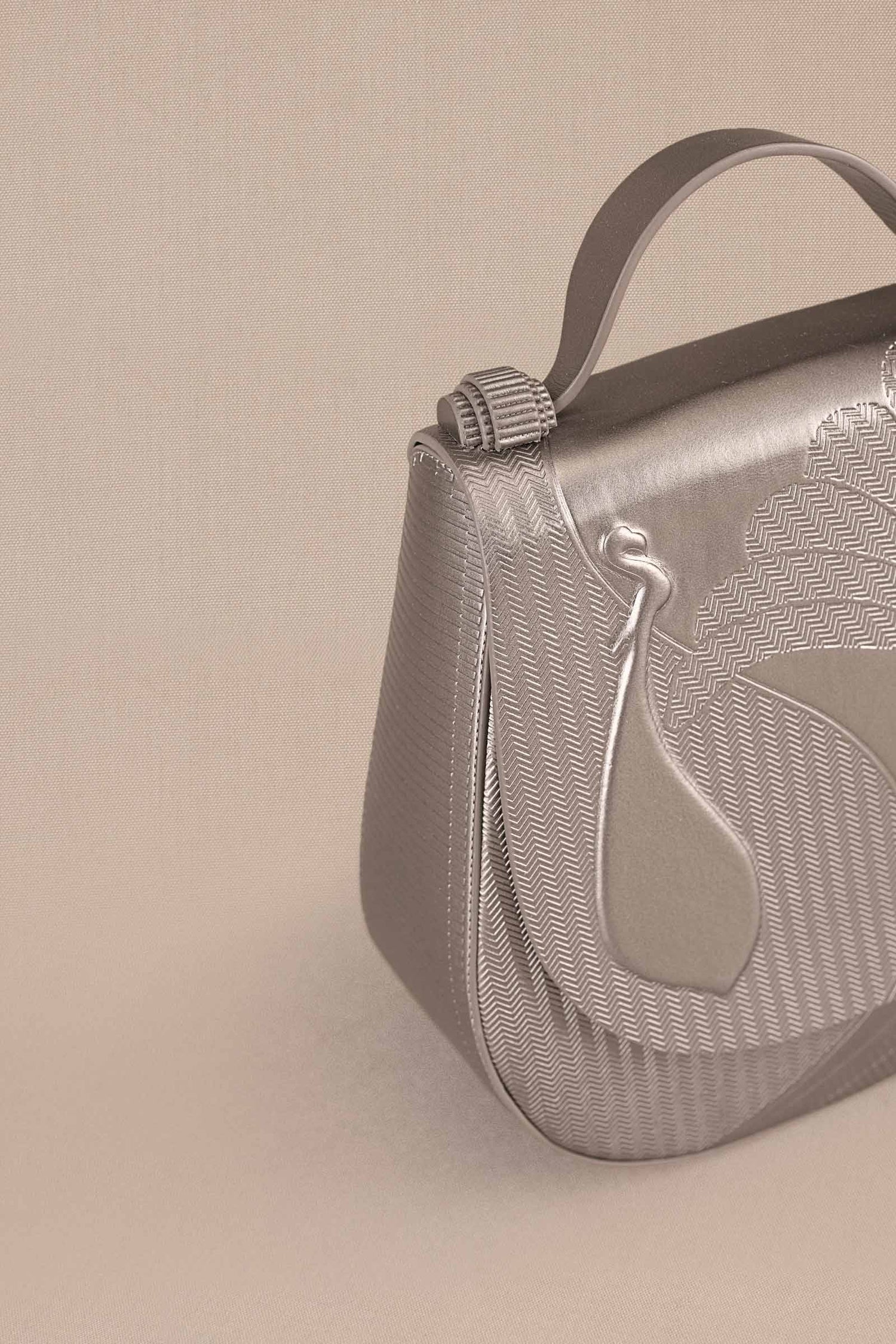 Faux Leather Asaf Bag – Metallics