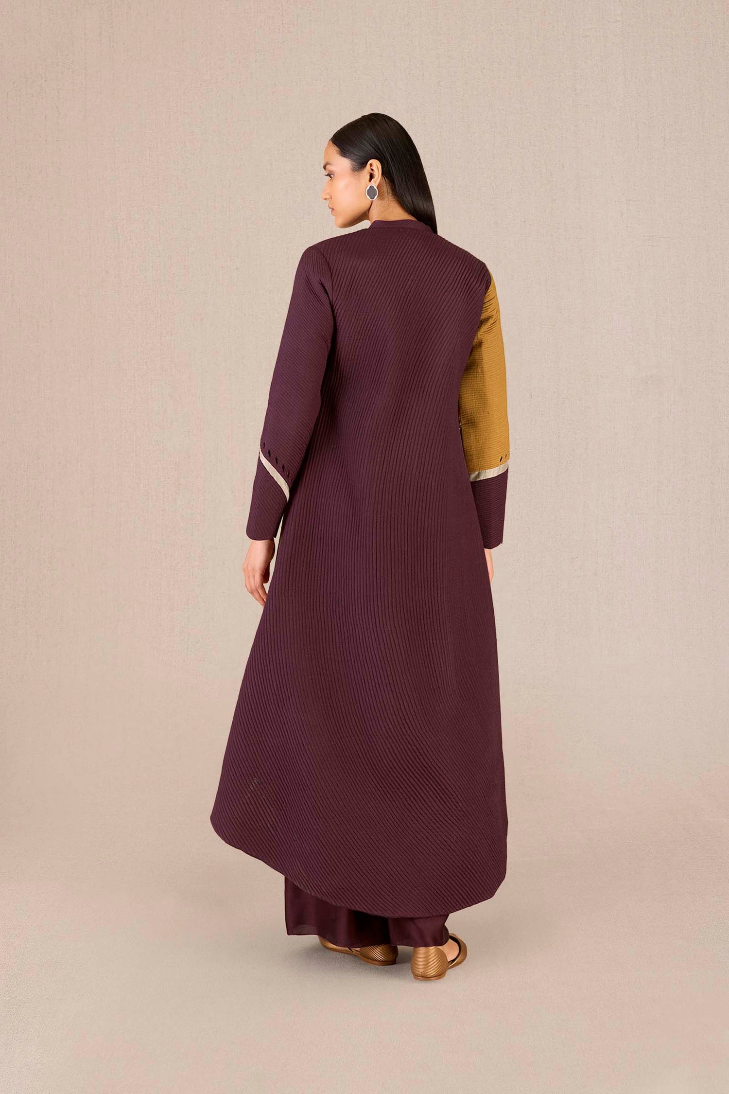 Chanderi Asira Jacket Set – Red