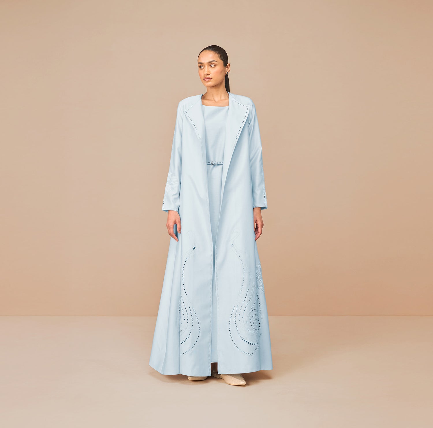 Chanderi Raysa Jacket Set – Blue