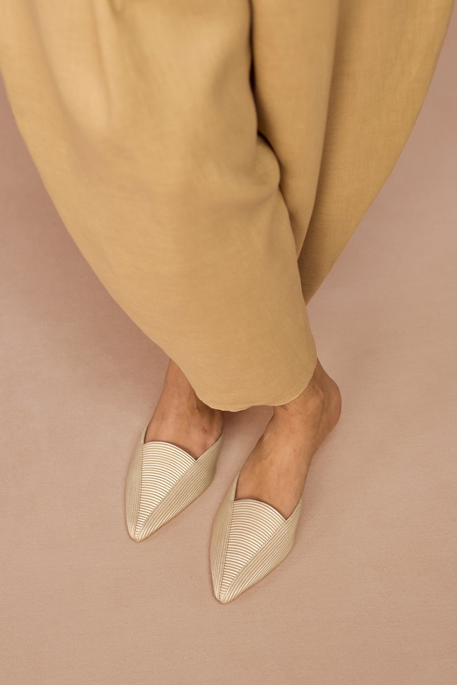 Faux Leather Zalea Heels – Metallics