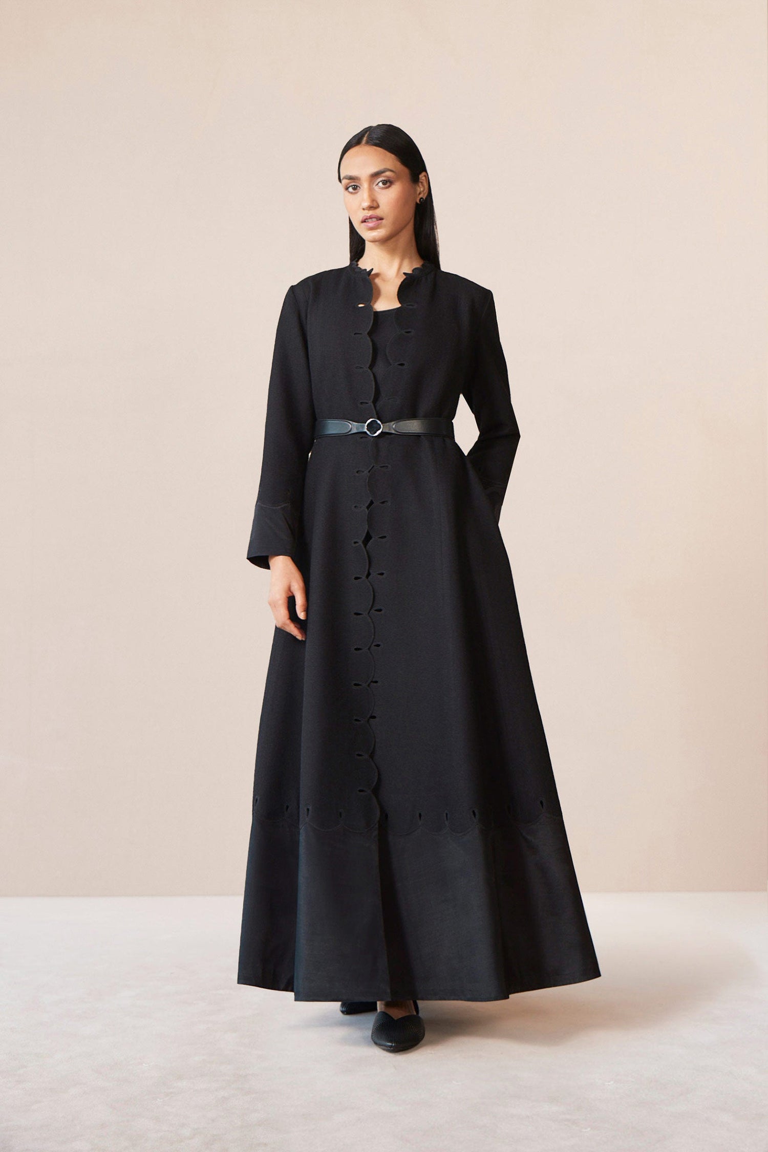 Wool Veda Jacket Set – Black