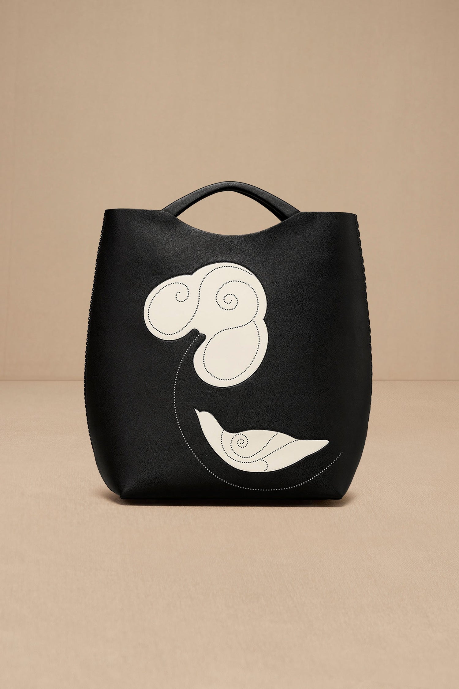 Faux Lether Dilmeet Tote Bag – Black