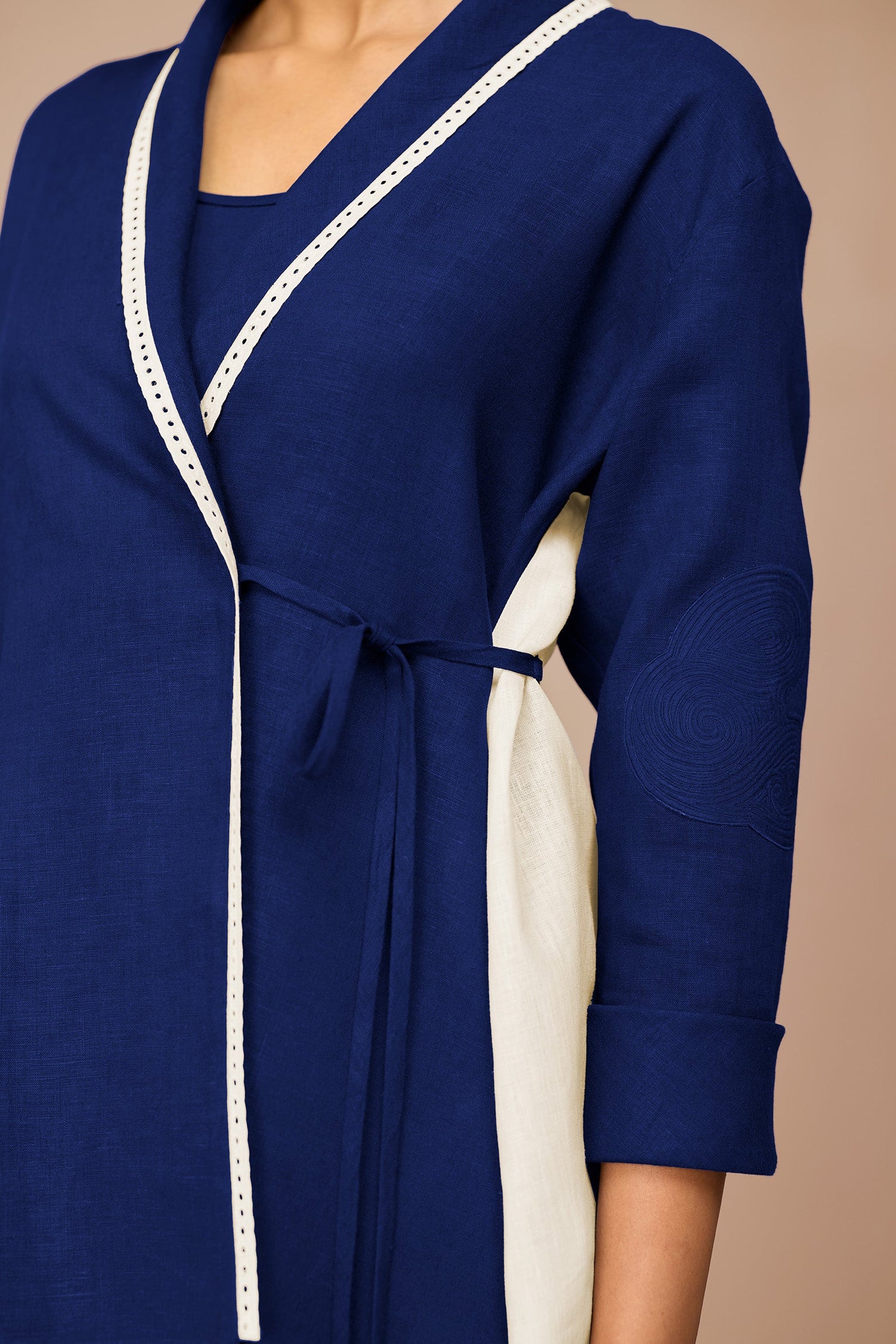 Linen Beia Shirt Set – Blue