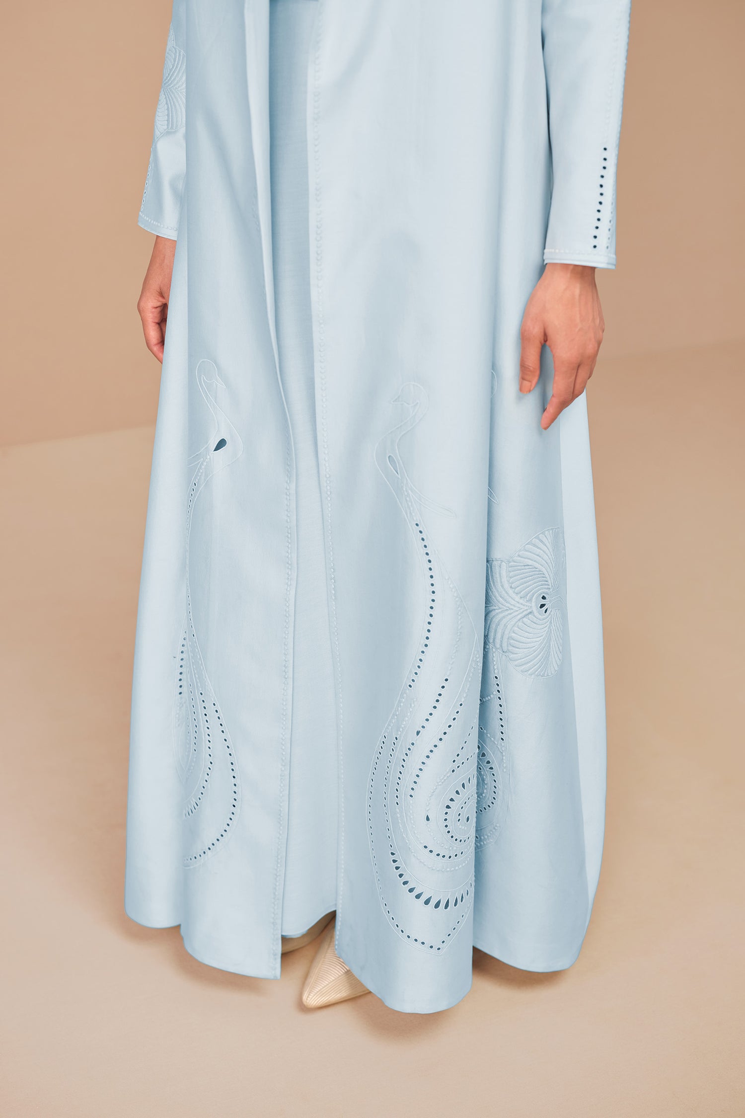 Chanderi Raysa Jacket Set – Blue