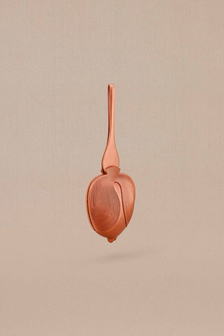 Kudrat Top Handle Bag - Metallic Copper