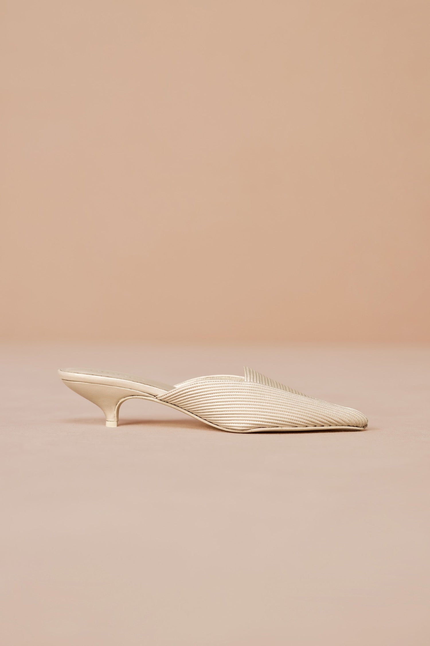 Faux Leather Zalea Heels – Metallics