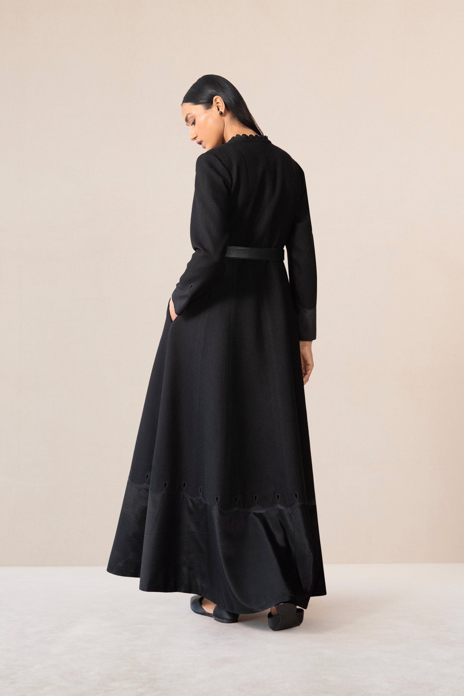 Wool Veda Jacket Set – Black