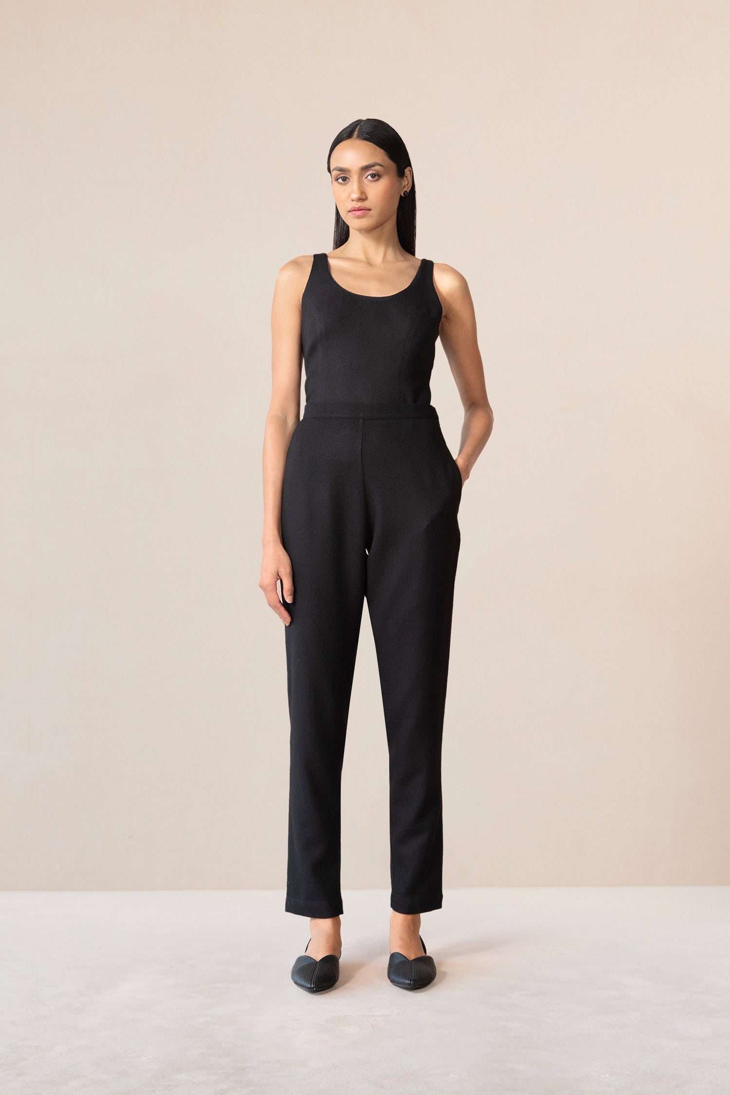 Wool Veda Jacket Set – Black