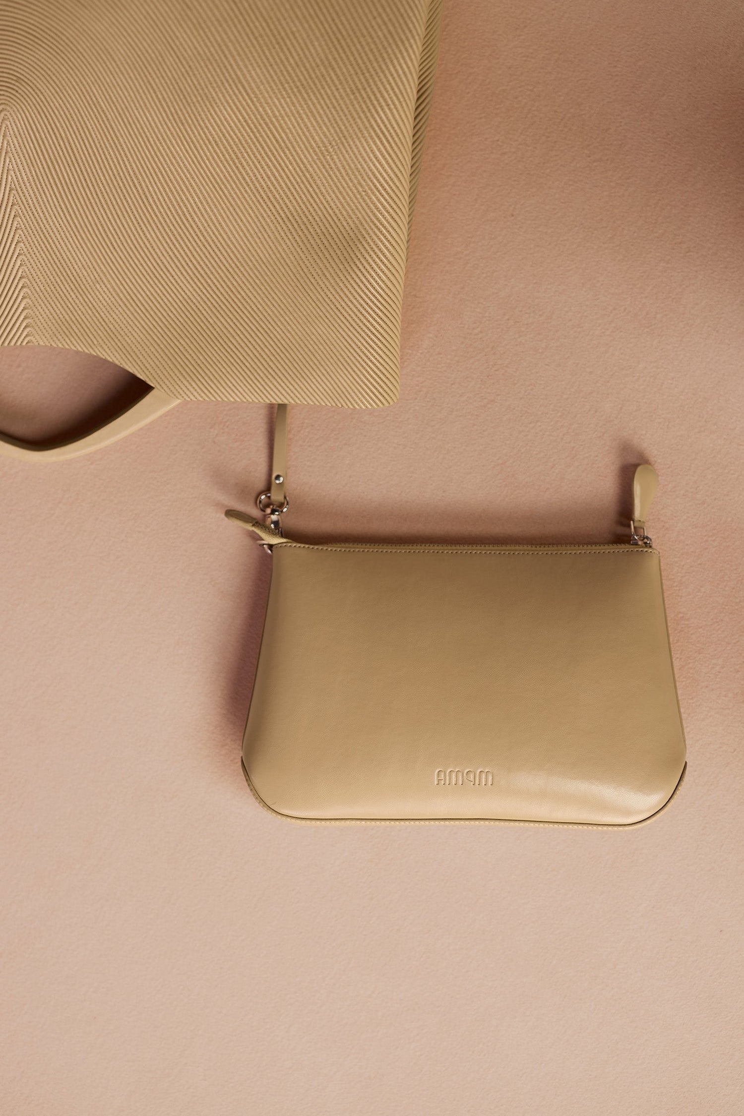 Faux Leather Liora Tote Bag – Beige