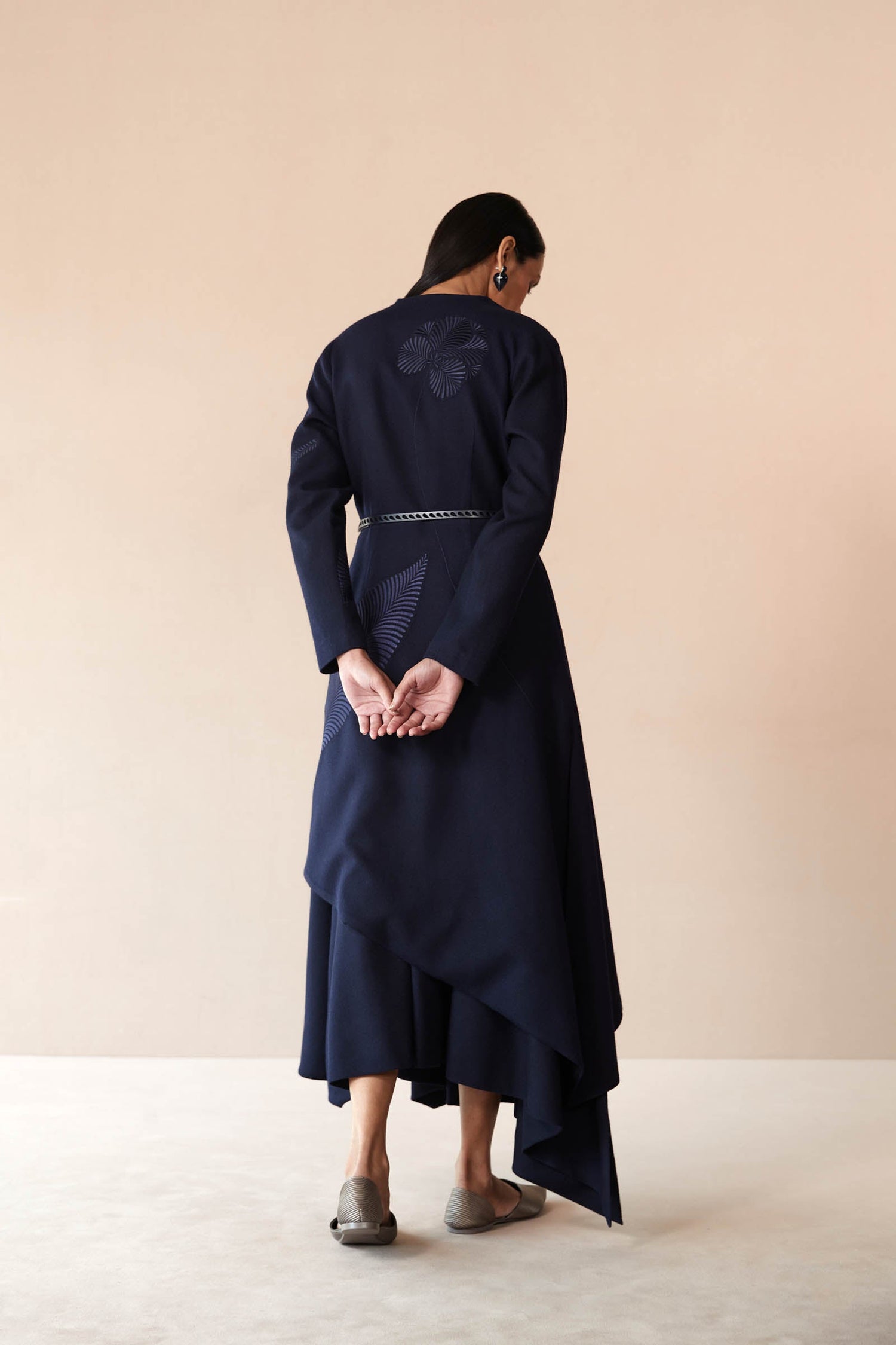 Wool Marwa Jacket Set – Blue
