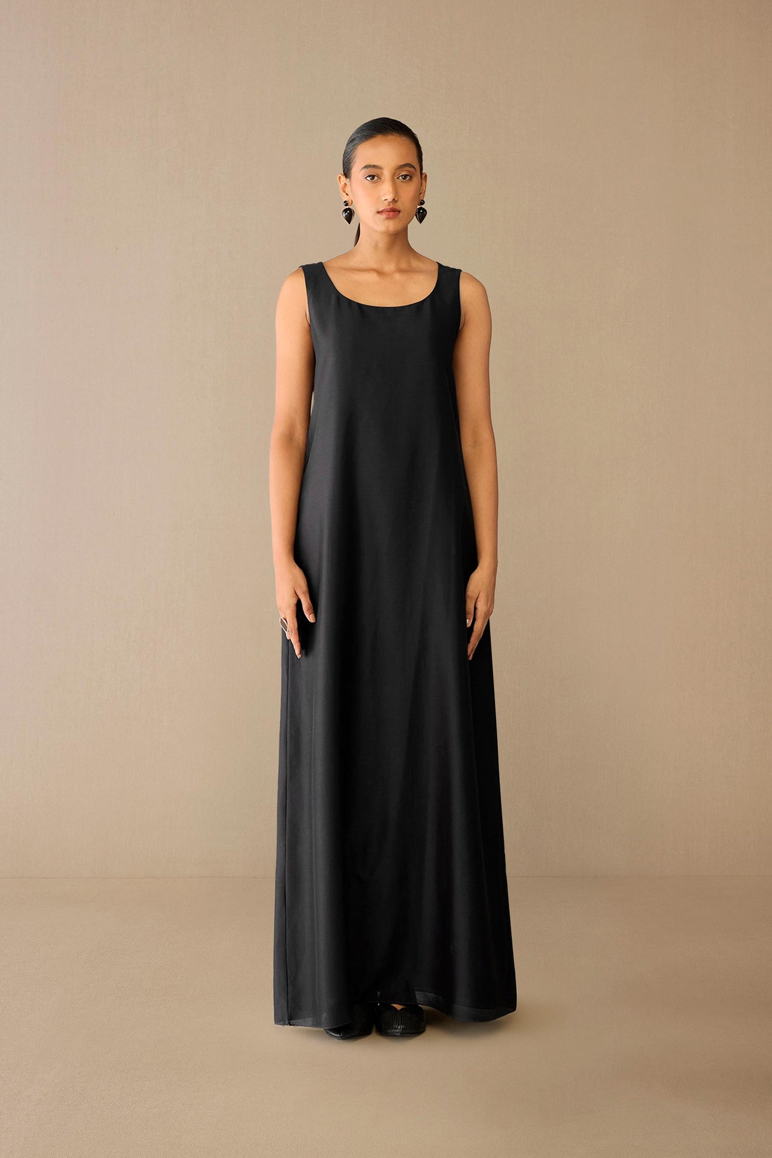 Chanderi Nazia Jacket Set – Black