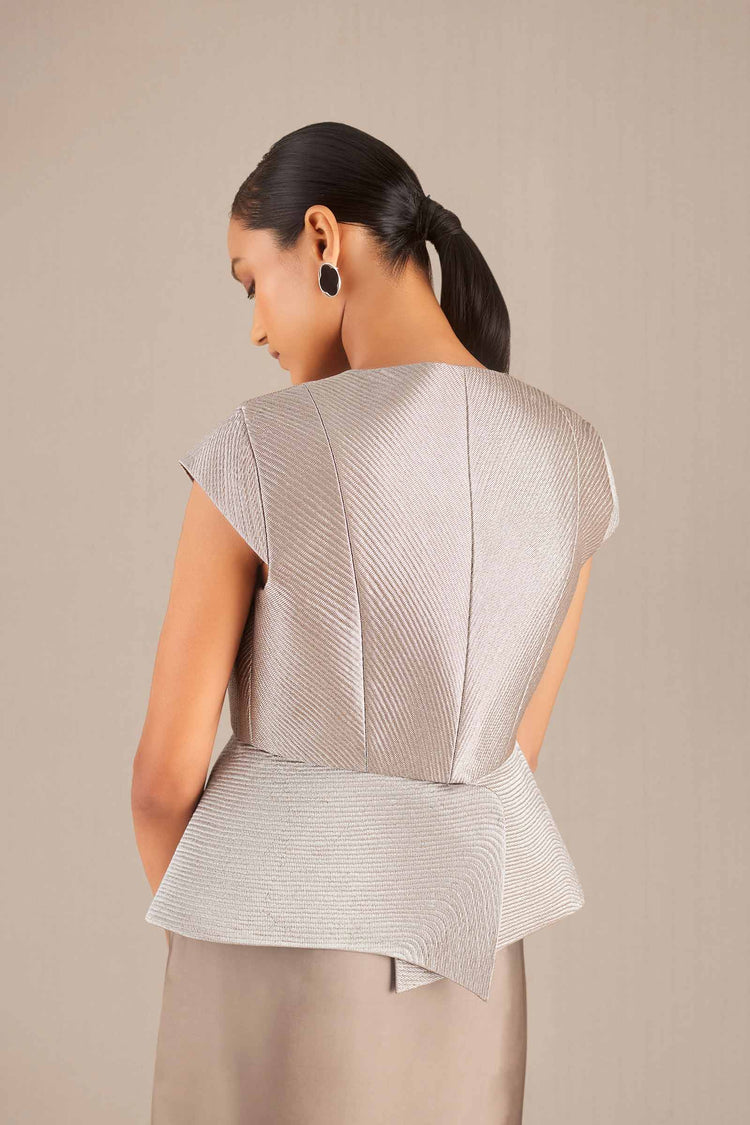 Esme Jacket - Metallic Silver