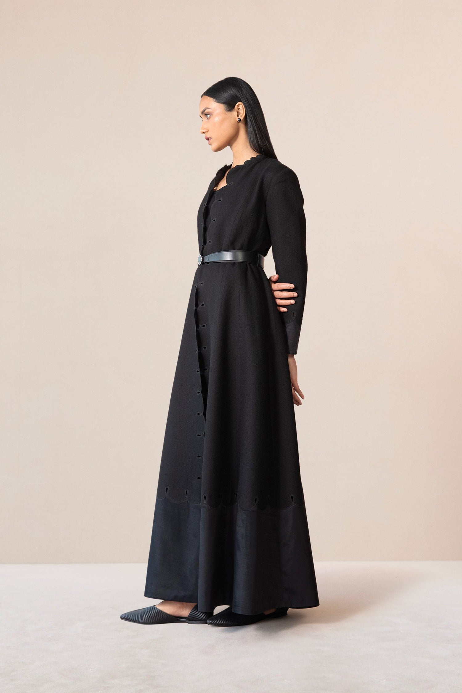 Wool Veda Jacket Set – Black