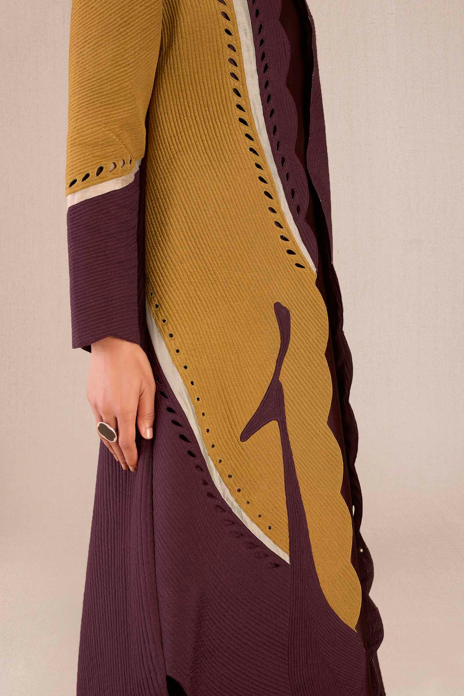 Chanderi Asira Jacket Set – Red