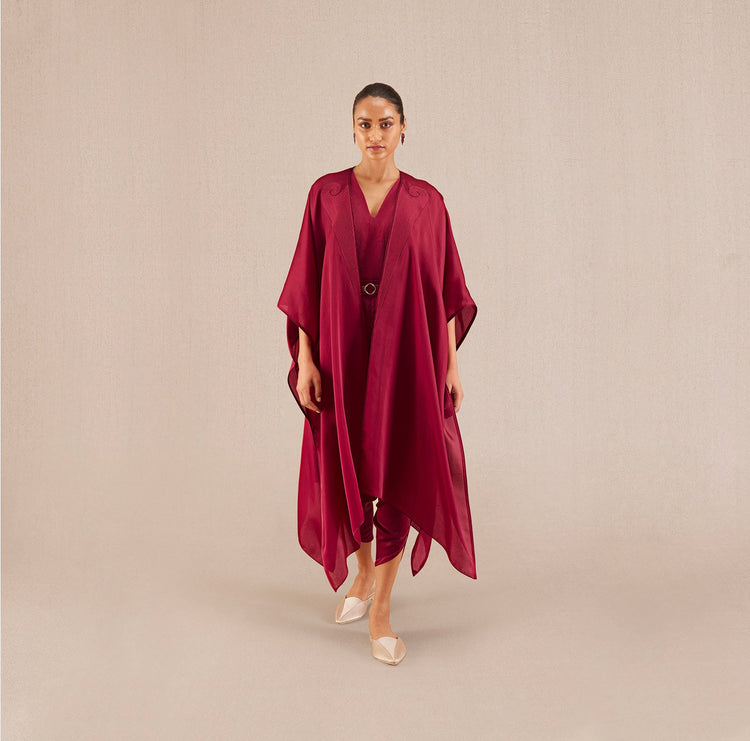 Nyra Cape Set - Wine