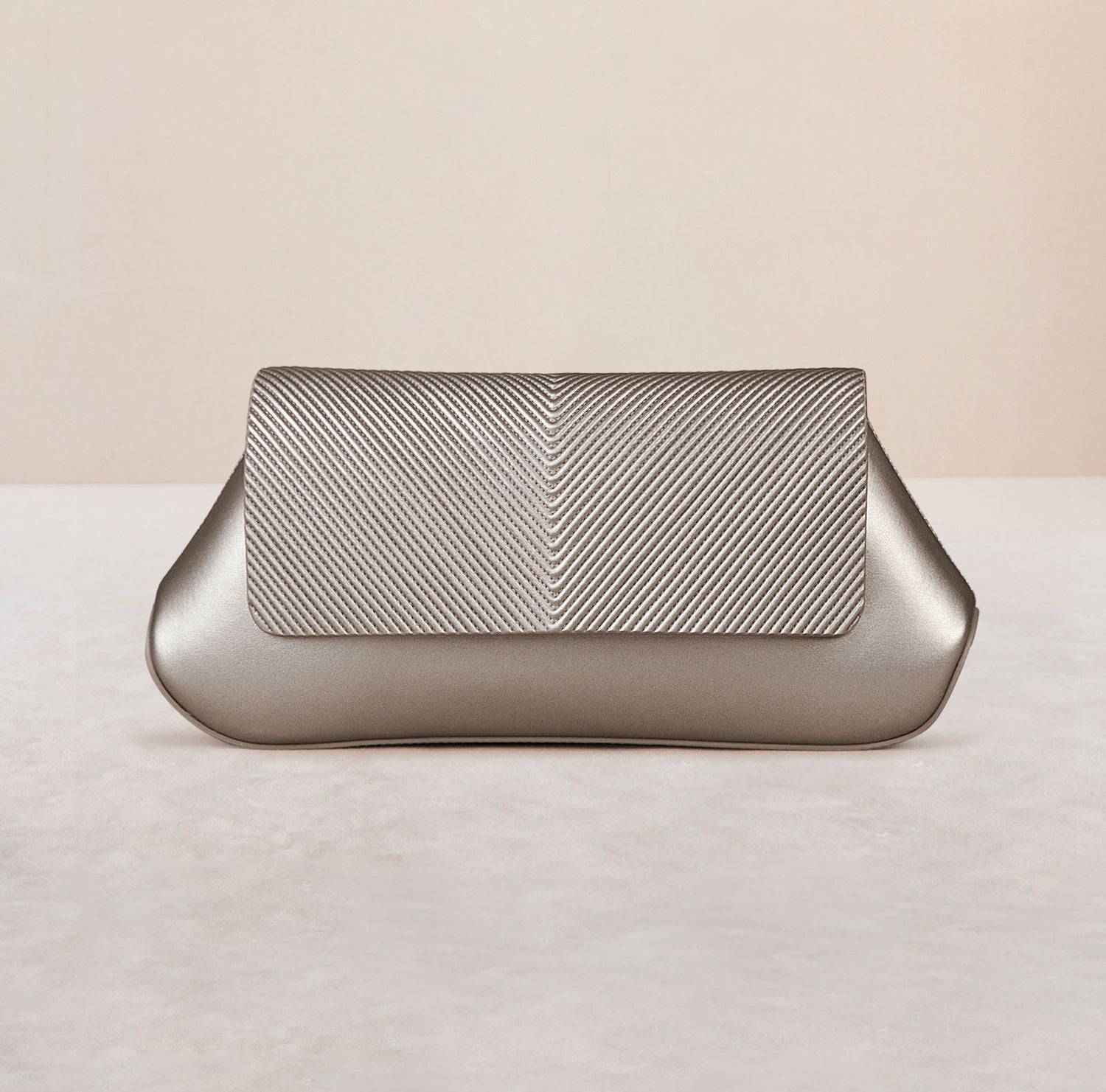 Azra Clutch - Metallic Toose