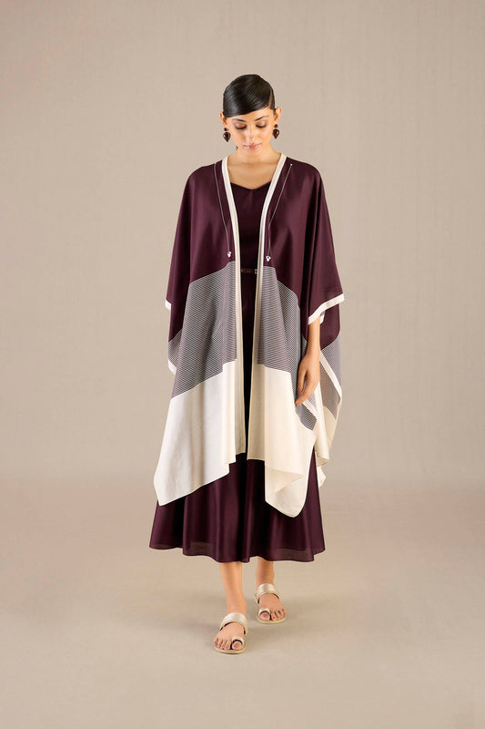 Silk Alaia Cape – Red