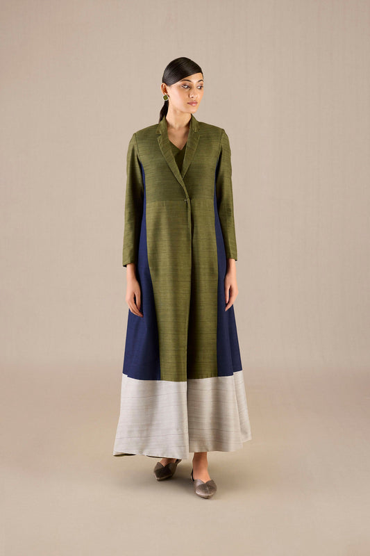 Silk Orla Jacket Set – Green