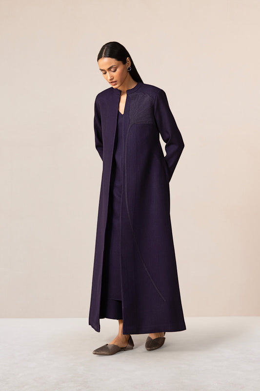 Wool Mirana Jacket Set – Purple