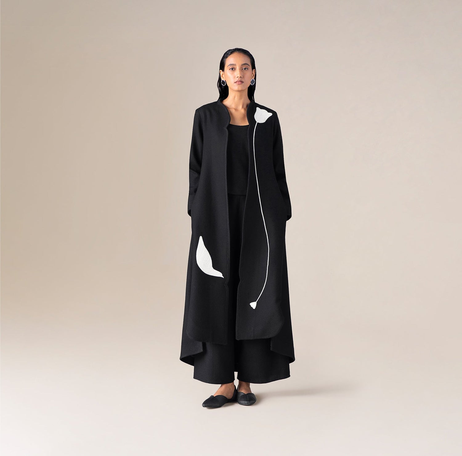  Wool Zahir Jacket Set – Black