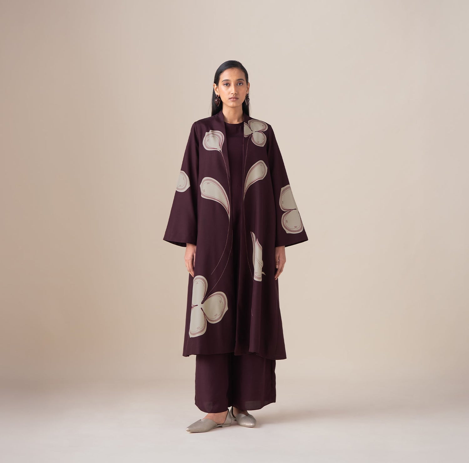  Habutai Mazira Jacket Set – Red