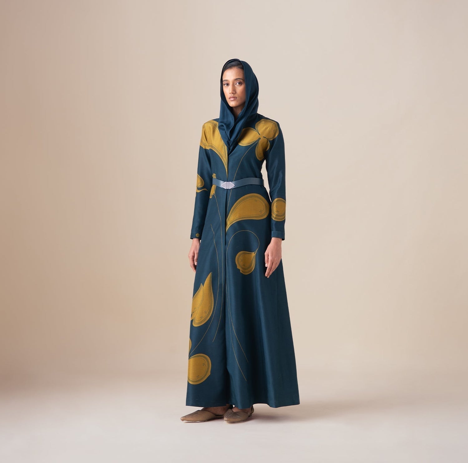  Silk Sultana Scarf – Blue