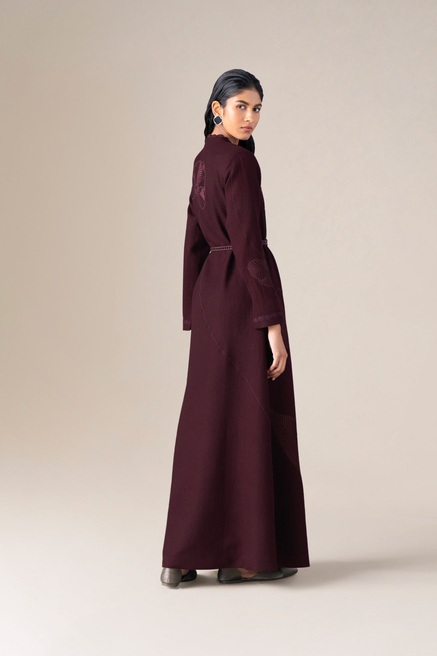  Wool Nahid Jacket Set – Red