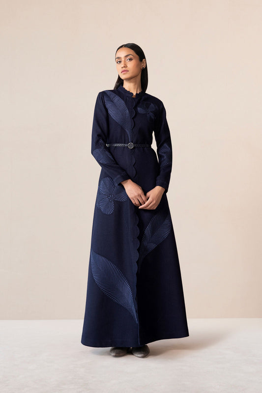 Wool Nahid Jacket Set – Blue