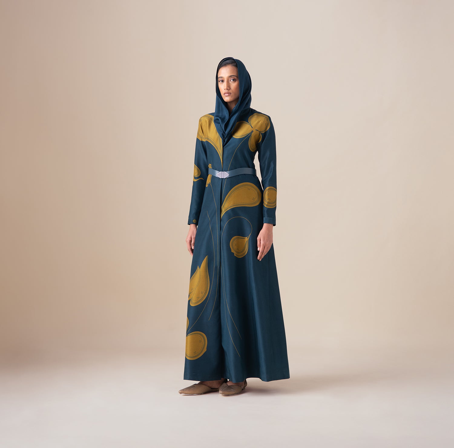  Silk Sultana Scarf – Blue