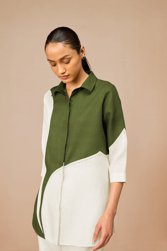Linen Zelda Shirt – Green