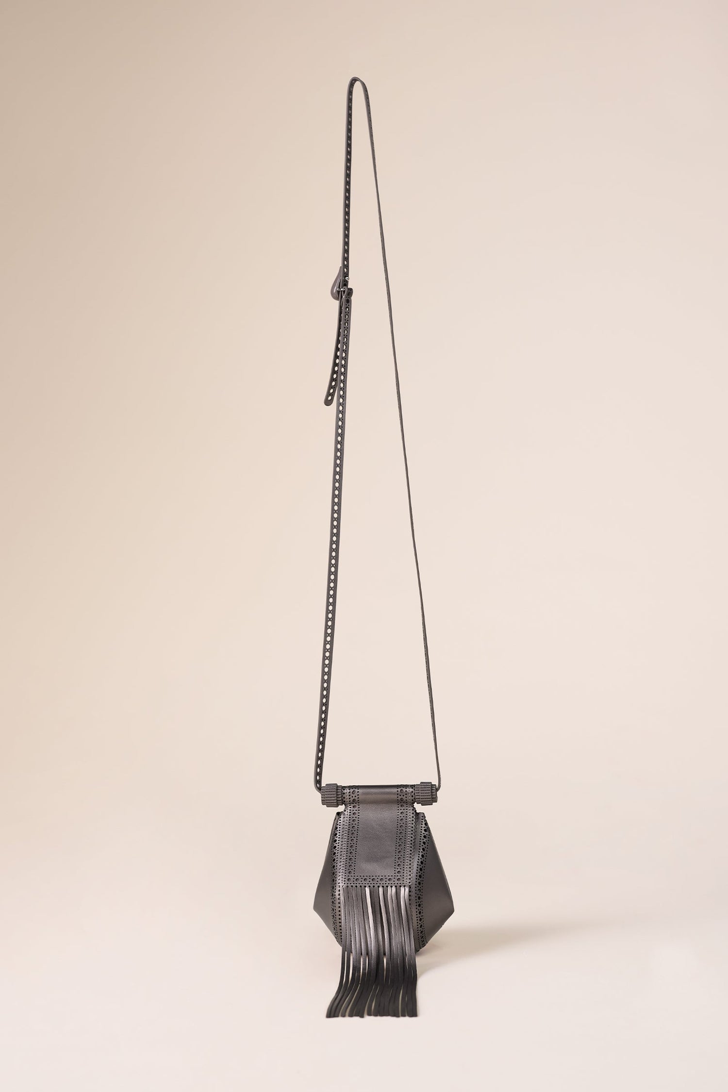   Faux Leather Zimri Bag – Metallics