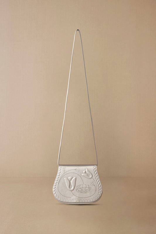 Faux Leather Alaida Sling Bag – Metallics