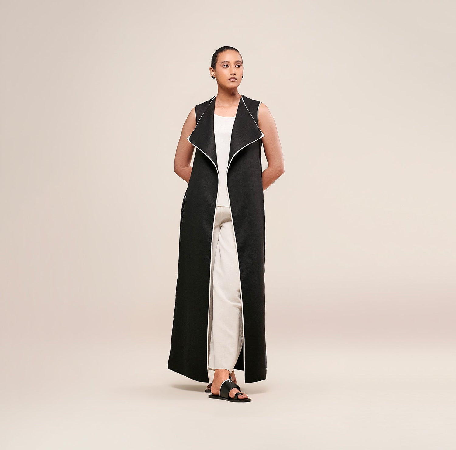  Linen Nuria Jacket – Black