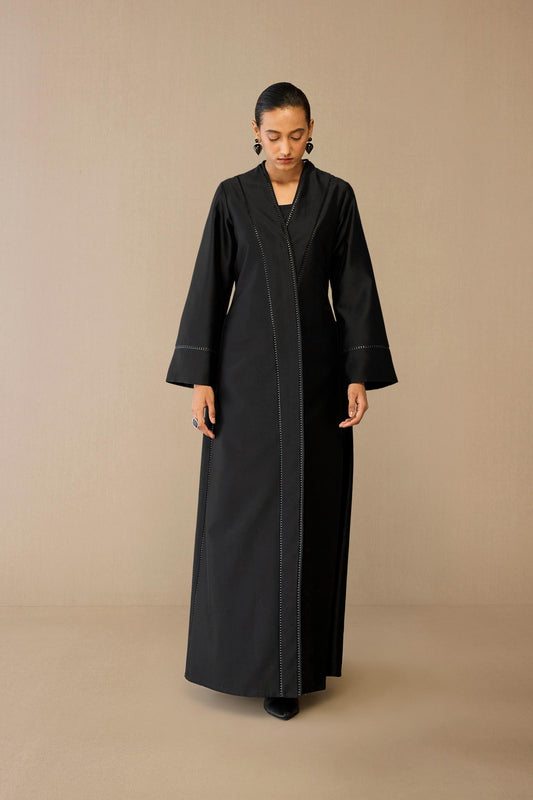 Chanderi Nazia Jacket Set – Black