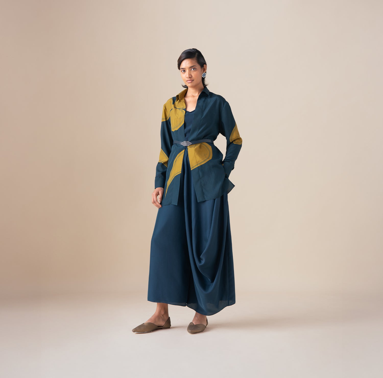  Habutai Arin Shirt – Blue