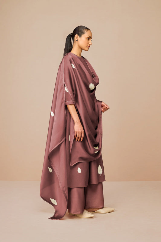 Chanderi Ophira Kurta Set – Red
