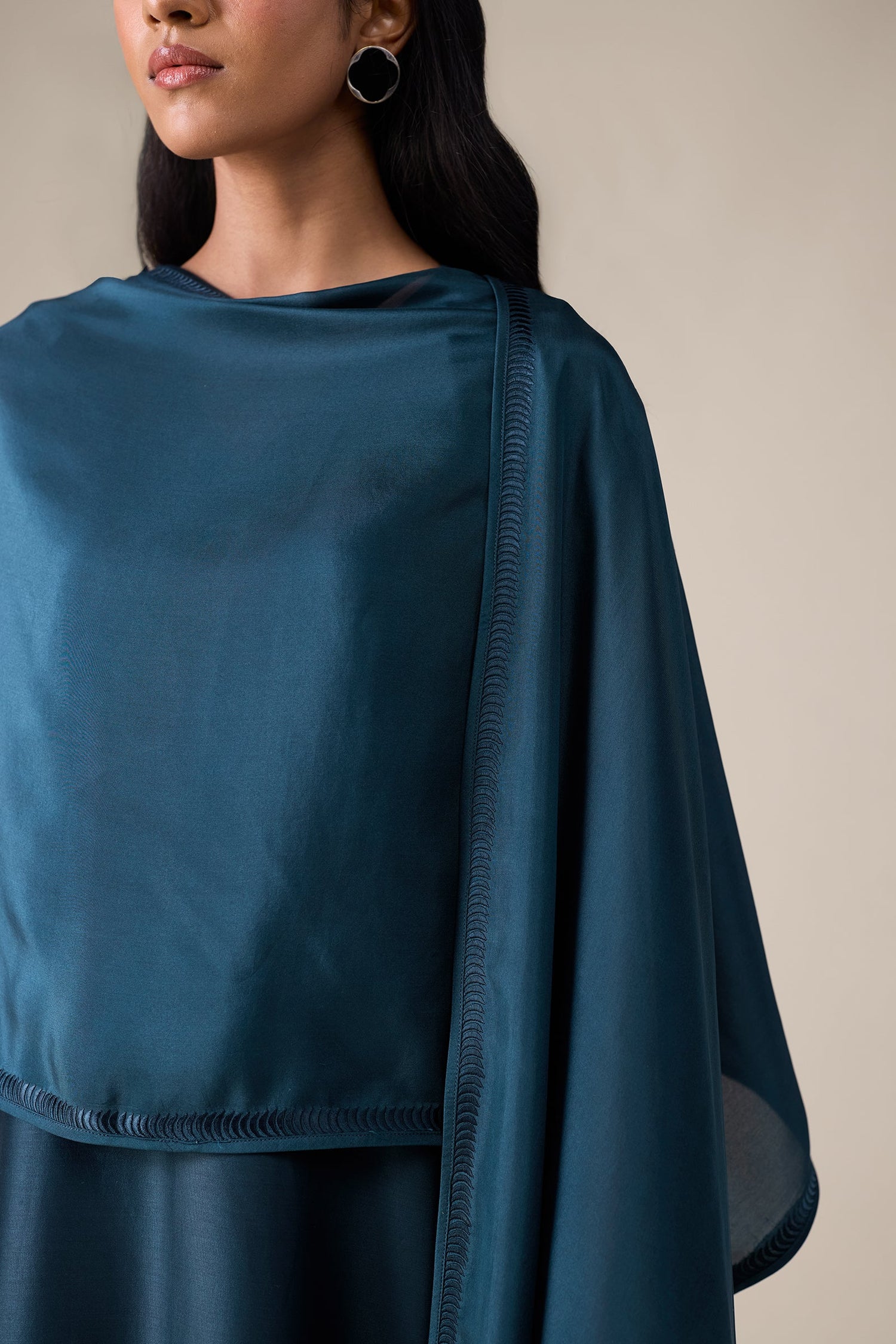  Silk Ivelle Scarf – Blue