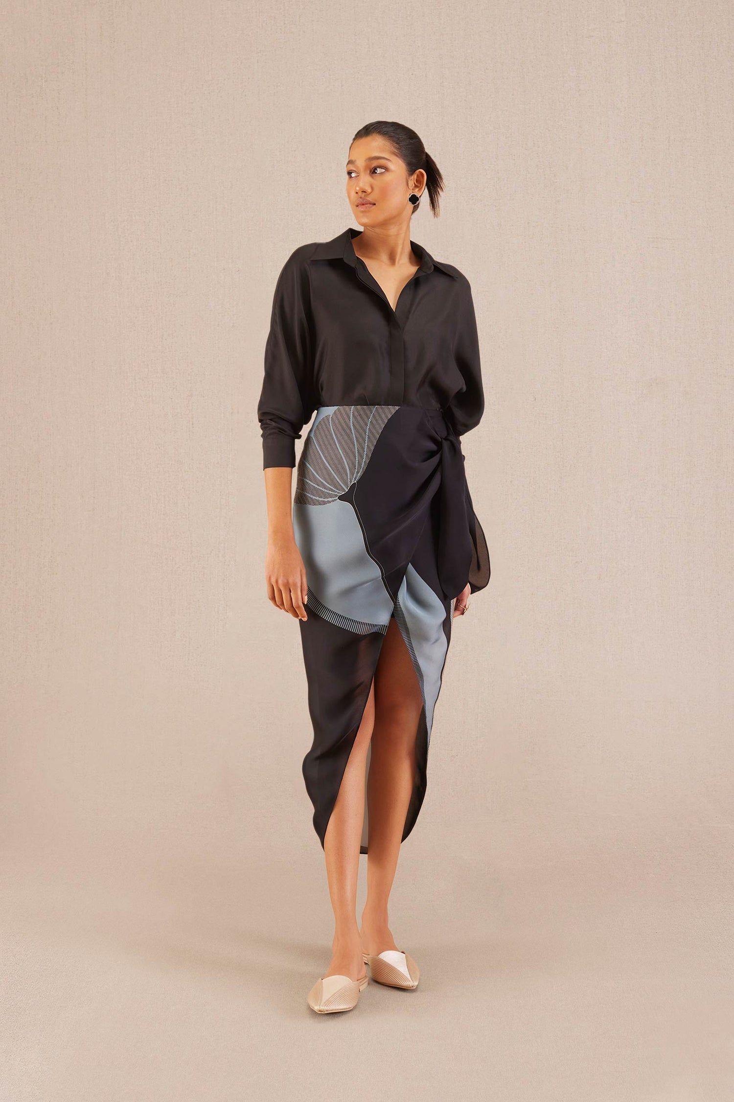 Nasreen Co Ord Set - Black 