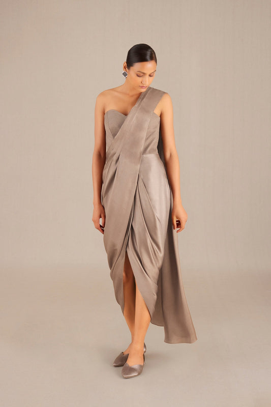 Other Lila Saree – Beige