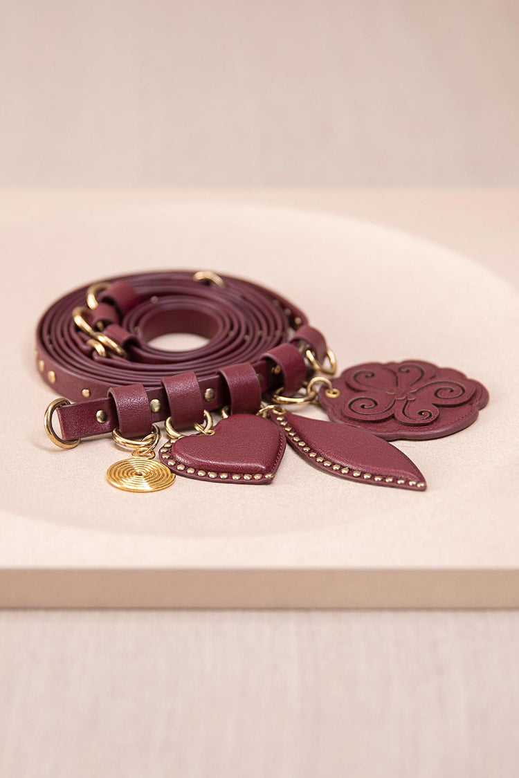 Aafia Belt - Burgundy