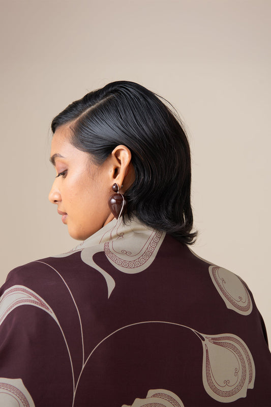 Silk Kanza Scarf – Red