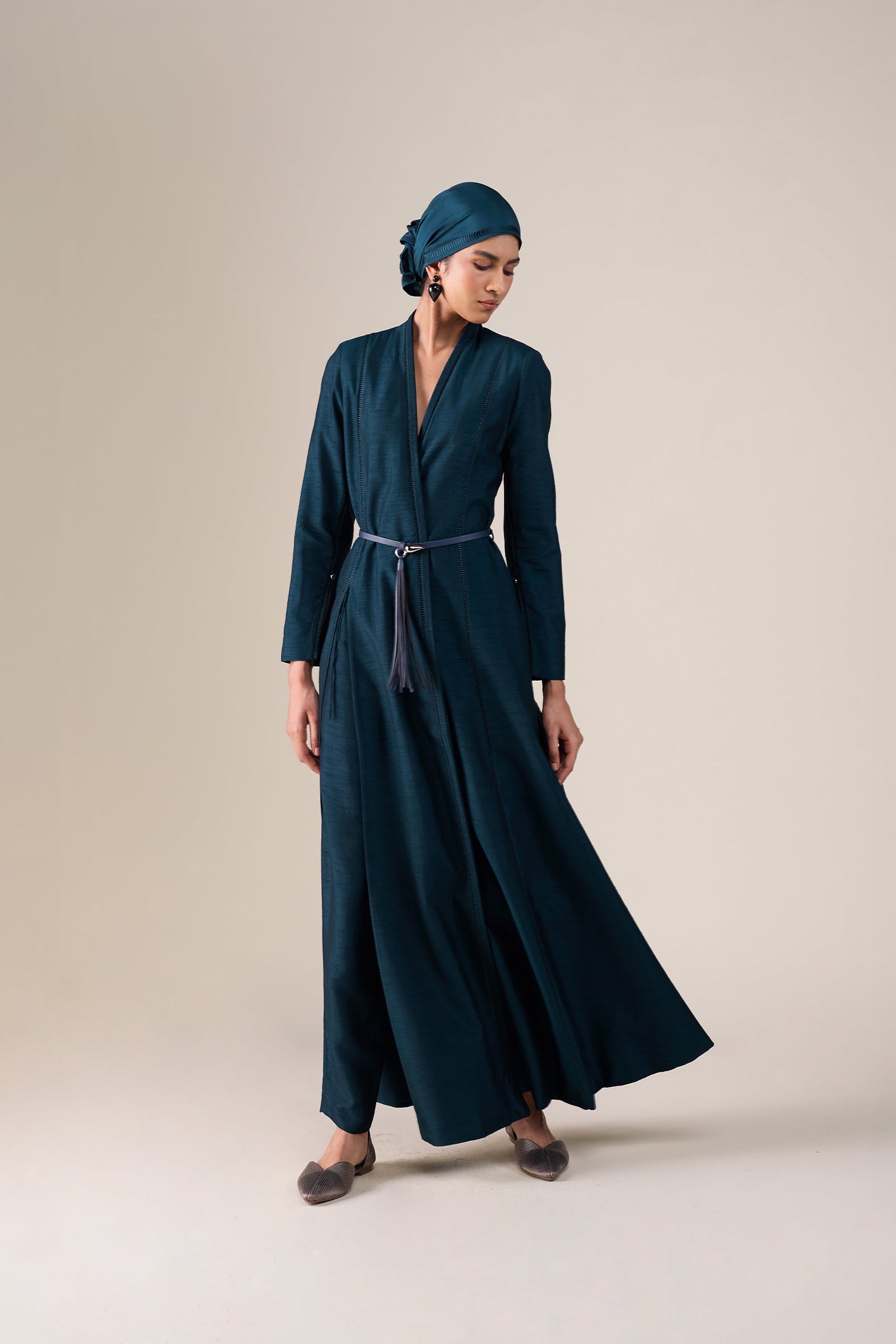  Silk Ivelle Scarf – Blue
