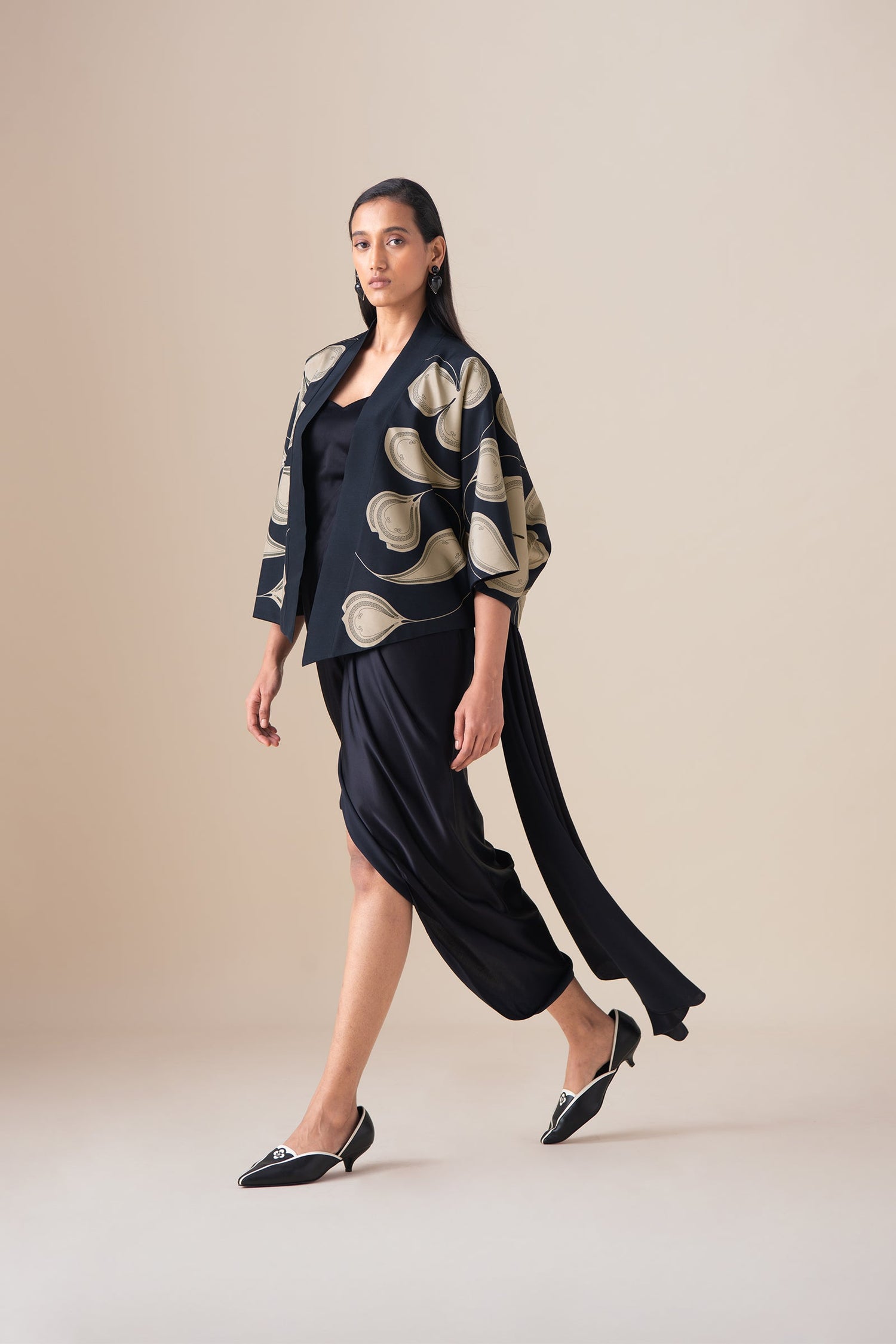  Habutai Sidra Jacket – Black