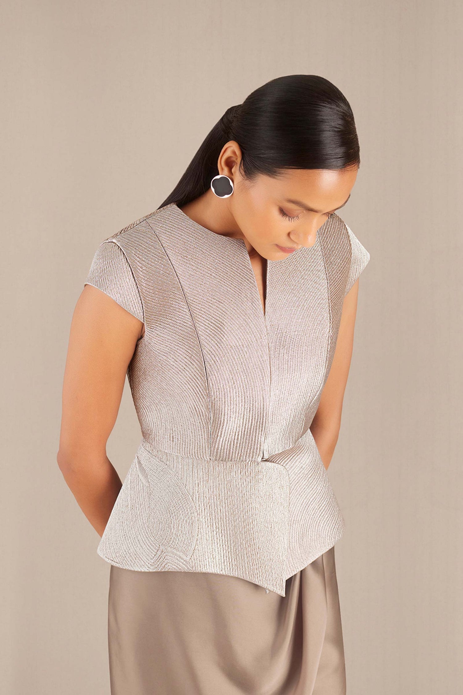 Esme Jacket - Metallic Silver 