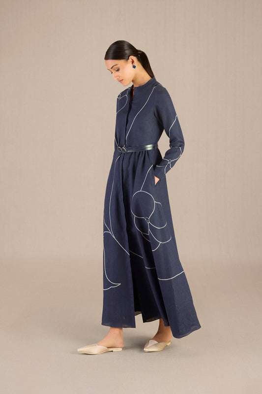 Linen Savana Dress – Blue