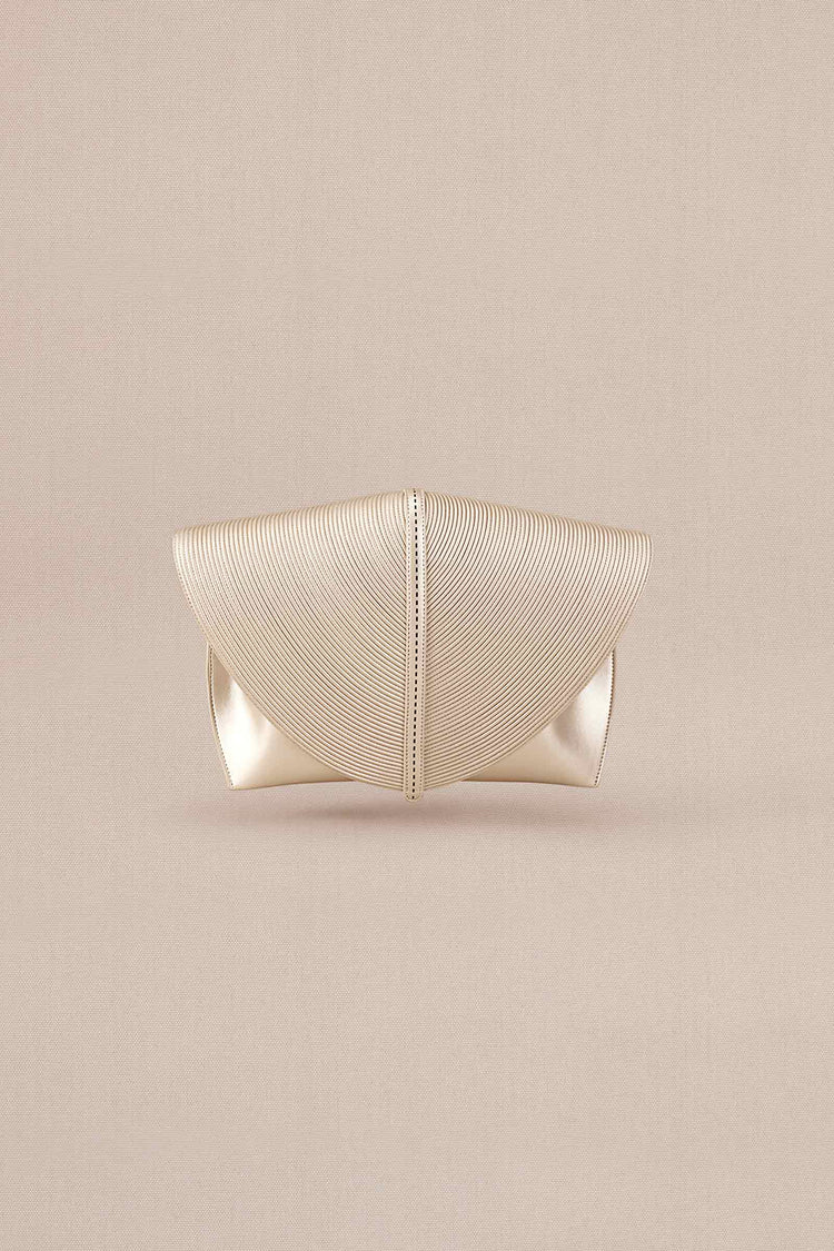 Myah Clutch - Metallic Pearl