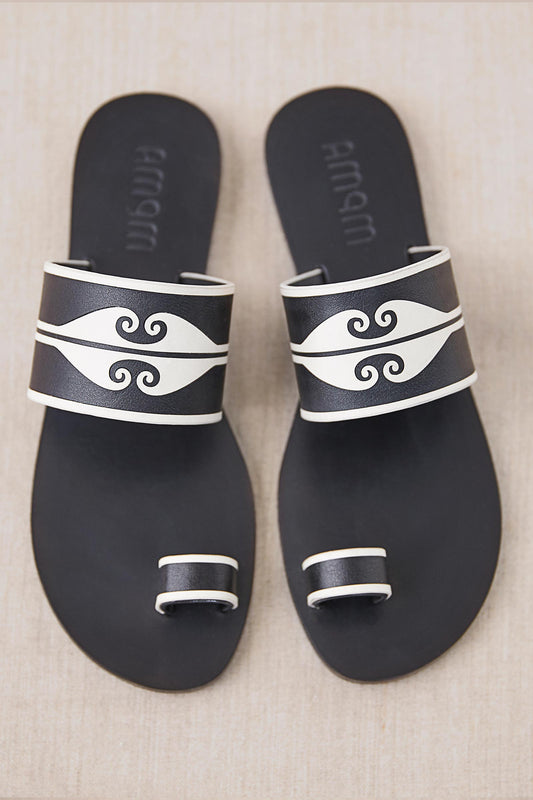 Leather Naz Slip Ons – Black
