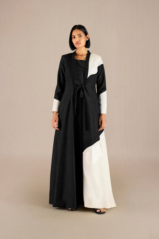 Silk Saanjh Jacket – Black