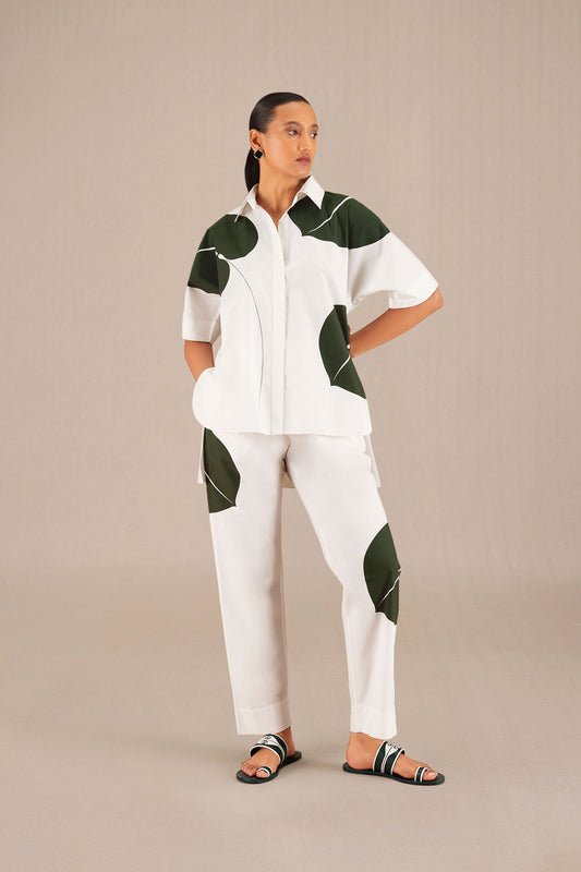Cotton Afar Shirt Co-Ord Set – Ivory
